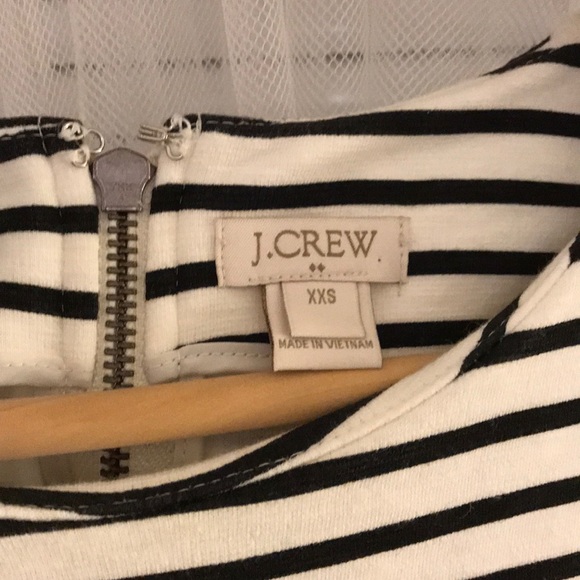 Jcrew Striped Pleated Ponte Dress - Picture 4 of 4